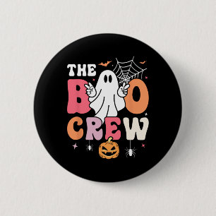 The Boo Crew Halloween Ghost Trick Or Treat Squad  6 Cm Round Badge