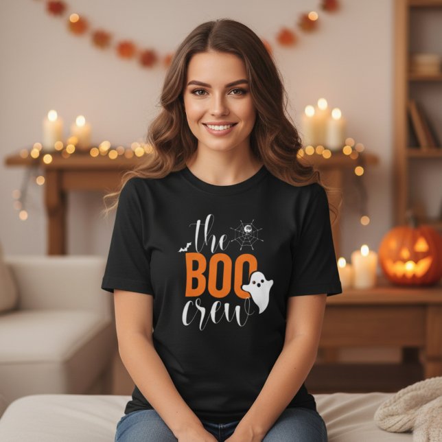 The Boo Crew Orange and Black Halloween Family T-Shirt (The Boo Crew Orange and Black Halloween Family T-Shirt)