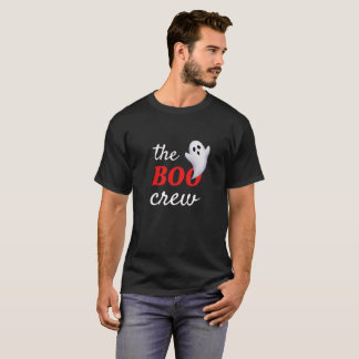 The Boo Crew Orange Ghost Mens Halloween T-Shirt