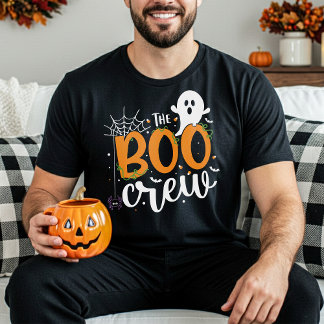 The Boo Crew Orange Halloween cute Family Matching T-Shirt