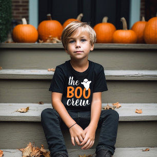 The Boo Crew Orange Halloween Family Matching Kids T-Shirt