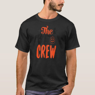 The Boo Crew Scary Pumpkin Bat Cat Halloween Costu T-Shirt