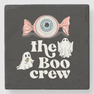 The Boo Crew Spooktacular Halloween Squad Stone Coaster