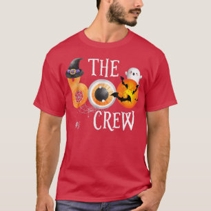 The Boo Crew Spooky Moon Halloween Boo Spider Web T-Shirt
