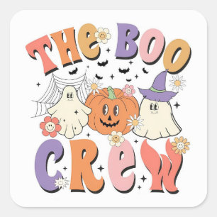 The Boo Crew Square Sticker