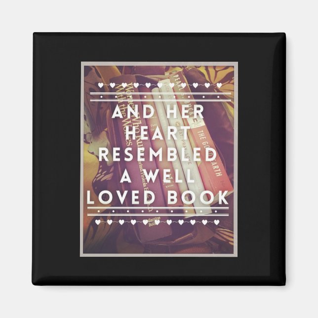 The Book Lover 2 Inch Magnet (Front)