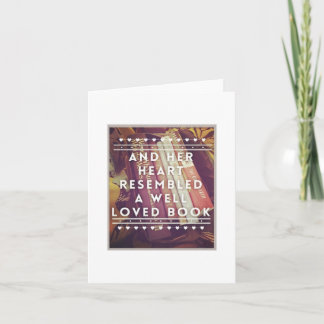 The Book Lover Note Card - Blank Inside
