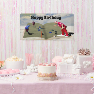The Book Of Lawn Bowls Popout Art, Birthday Banner