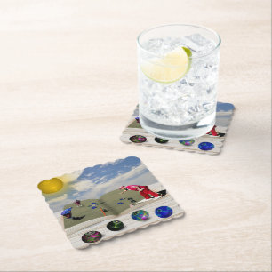 The Book Of Lawn Bowls Popout Art, Paper Coasters
