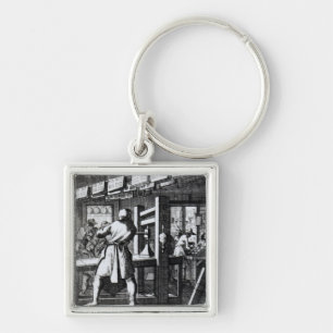 The Book Printer Key Ring