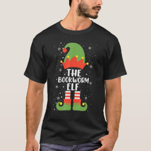 The Bookworm Elf Christmas Party Matching Family P T-Shirt