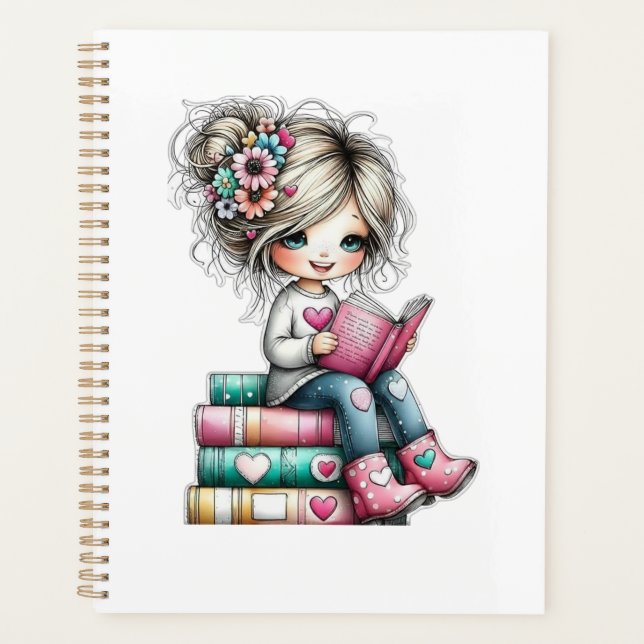 The "Bookworm" Focus Planner (Front)