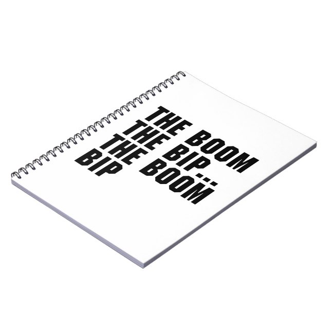 The Boom Bip Spiral Notebook (Left Side)