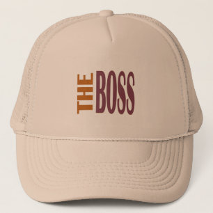 THE BOSS BROWNY TRUCKER HAT