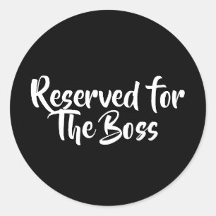 THE BOSS CLASSIC ROUND STICKER