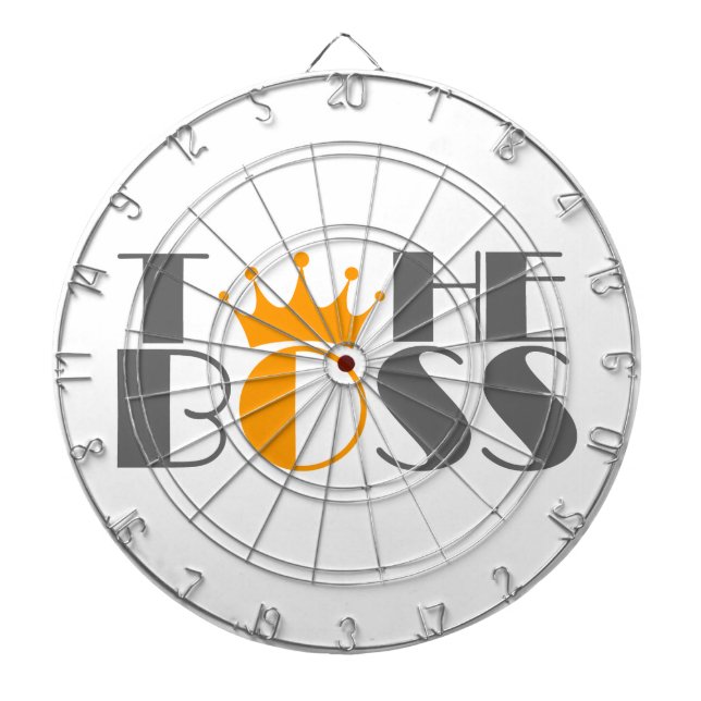The Boss crown Cufflinks Dartboard (Front)