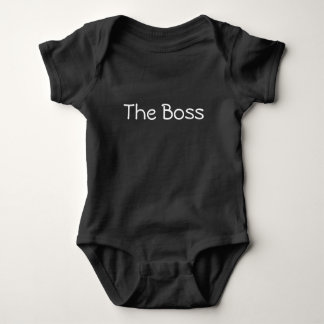 The Boss Cute and Funny Infant Baby Wear  Bodysuit