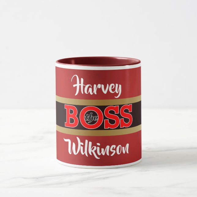 The Boss / Da Boss with Your Name Mug (Center)