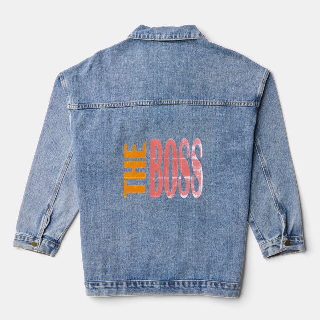THE BOSS -  grunge  Denim Jacket (Back)