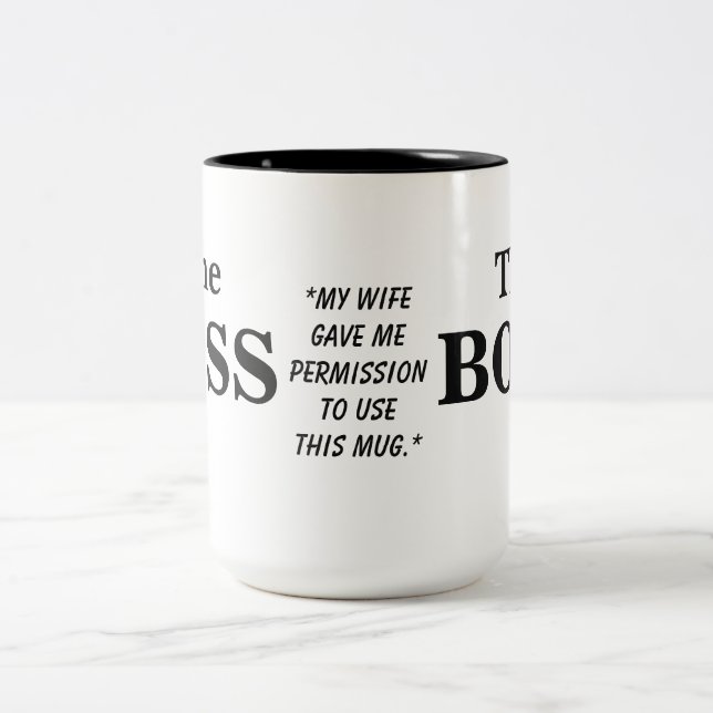 The Boss Husband Humour Mug (Center)
