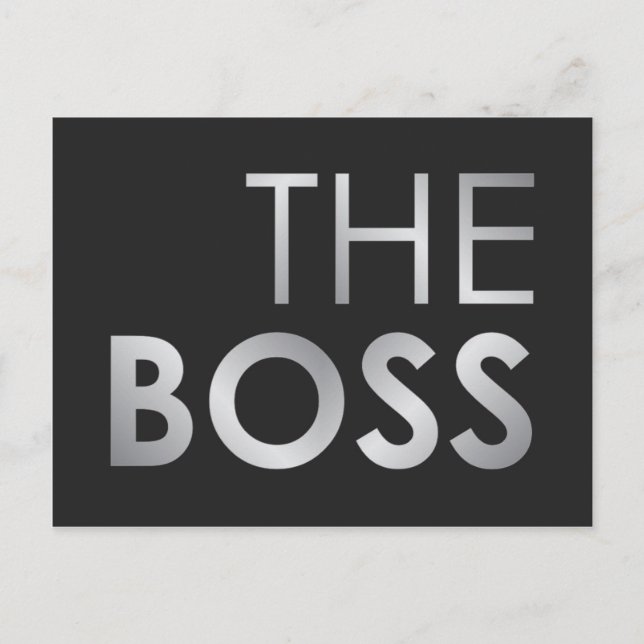 The Boss Postcard (Front)