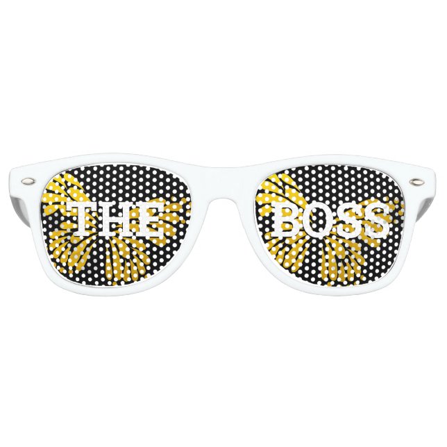 THE BOSS retro Shades / Fun Party Sunglasses (Front)