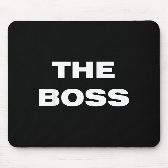 The Boss - The Real Boss Couple  Mouse Pad (Front)