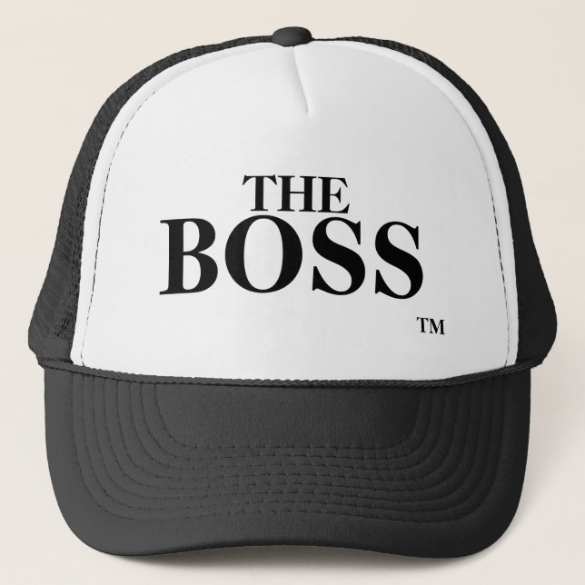 The Boss Trademark TM Trademark Trucker Hat (Front)