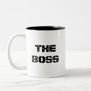THE BOSS Two-Tone COFFEE MUG