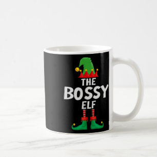 The Bossy Elf Matching Family Christmas  Coffee Mug
