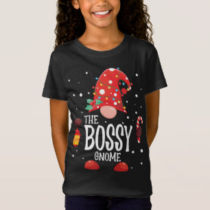 The Bossy Gnome Matching Family Christmas Gnome Pa T-Shirt