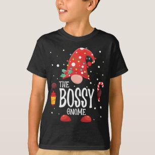 The Bossy Gnome Matching Family Christmas Gnome Pa T-Shirt