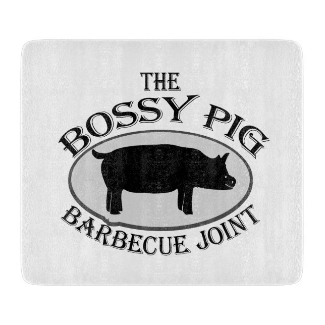 The Bossy Pig Barbecue Joint Cutting Board (Front)