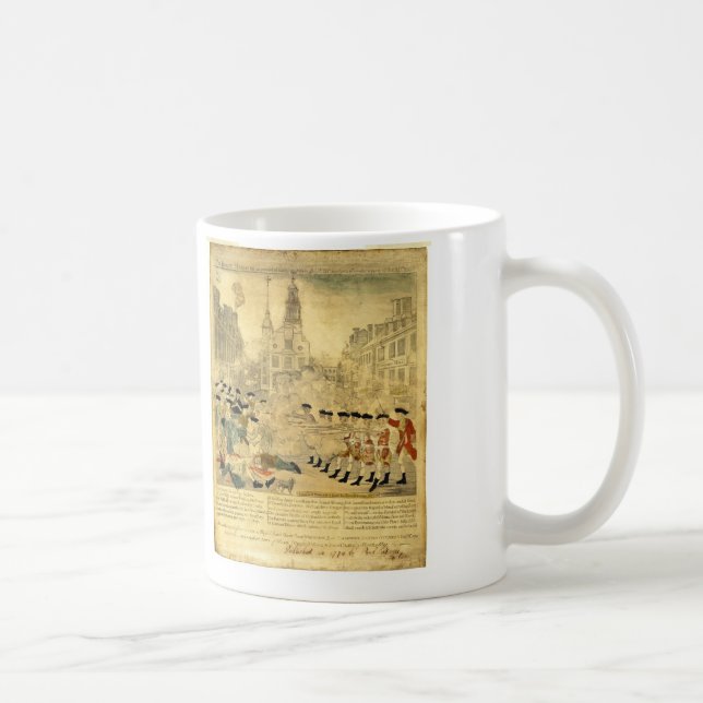 The Boston Massacre by Paul Revere Coffee Mug (Right)