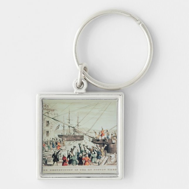 The Boston Tea Party, 1846 Key Ring (Front)