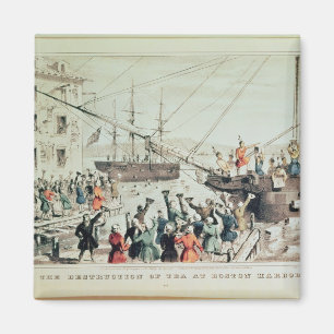The Boston Tea Party, 1846 Magnet