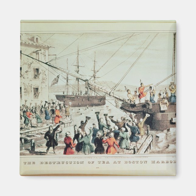 The Boston Tea Party, 1846 Magnet (Front)