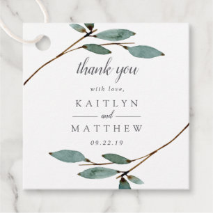 The Botanical Bliss Wedding Collection Favour Tags