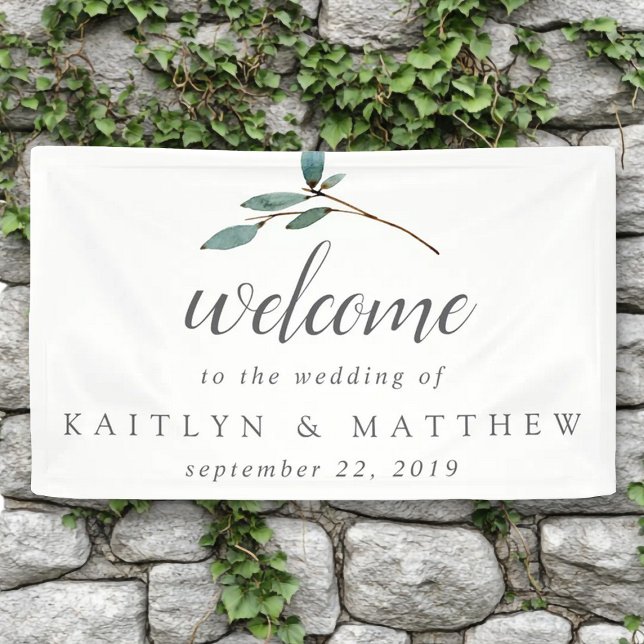 The Botanical Bliss Wedding Collection Welcome Banner (Creator Uploaded)