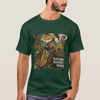 The Botanical Consumption: "Nature Always Wins"  T-Shirt