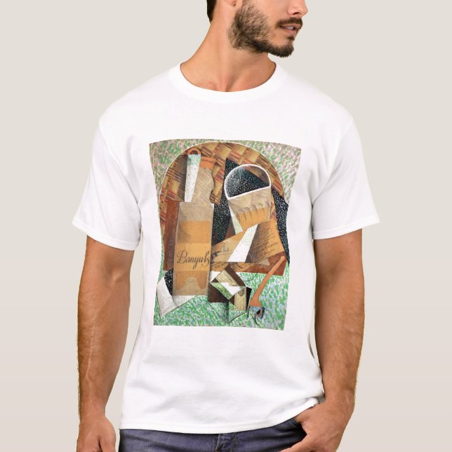 The Bottle of Banyuls, 1914 (gouache & collage) T-Shirt (Front)