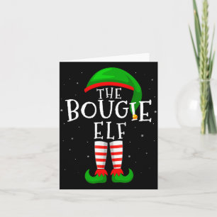 The Bougie Elf Funny Matching Family Group Christm Card