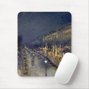 The Boulevard Montmartre at Night Pissarro  Mouse Pad