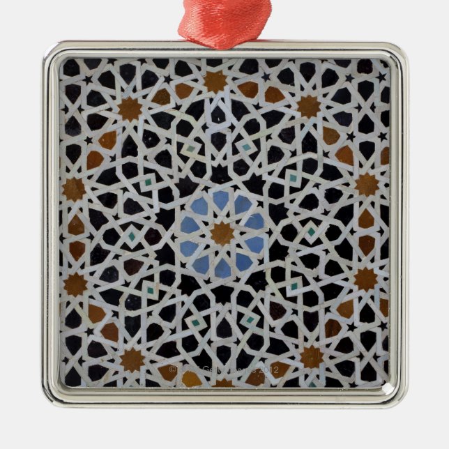 The Bounania Medersa, Fez Morocco Metal Tree Decoration (Front)