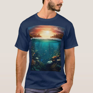 the boundary between the sea and the water T-Shirt