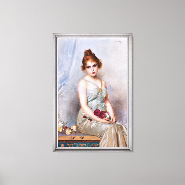 The Bouquet by Vittorio Matteo Corcos Canvas Print (Front)