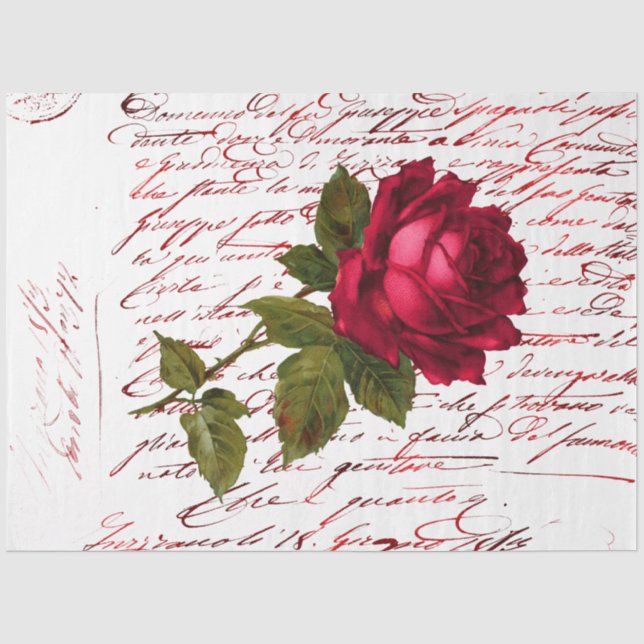 The Bouquet Series Design 142 Tissue Paper (Front)