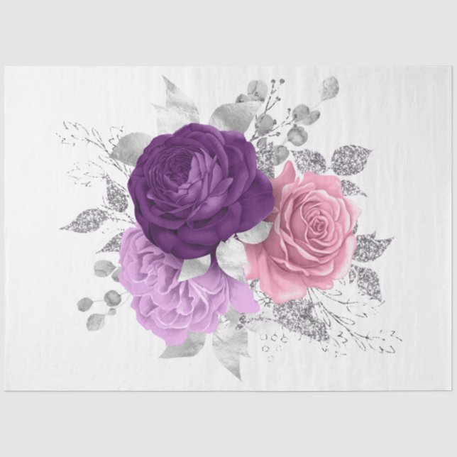 The Bouquet Series Design 153 Tissue Paper (Front)