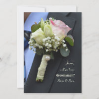 The Boutonniere Groomsman Request Card