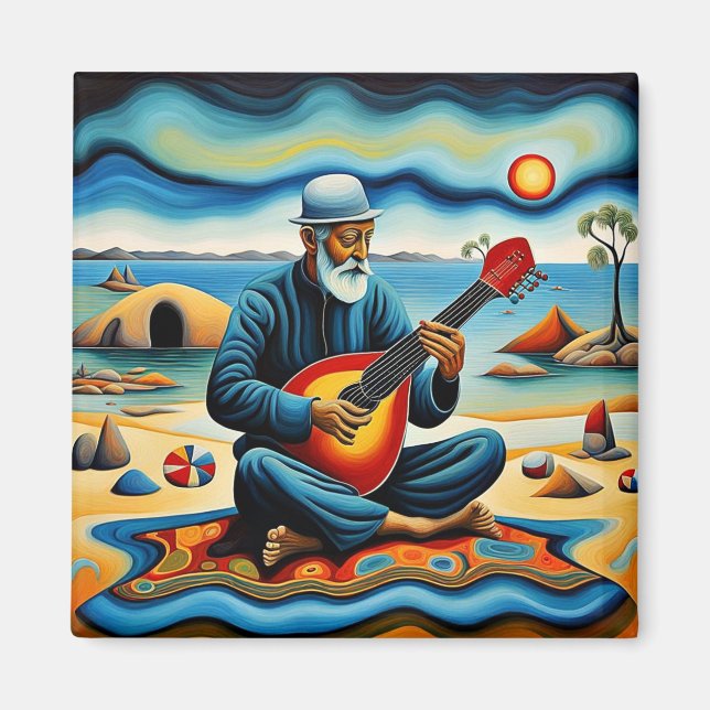 The Bouzouki Player Magnet (Front)